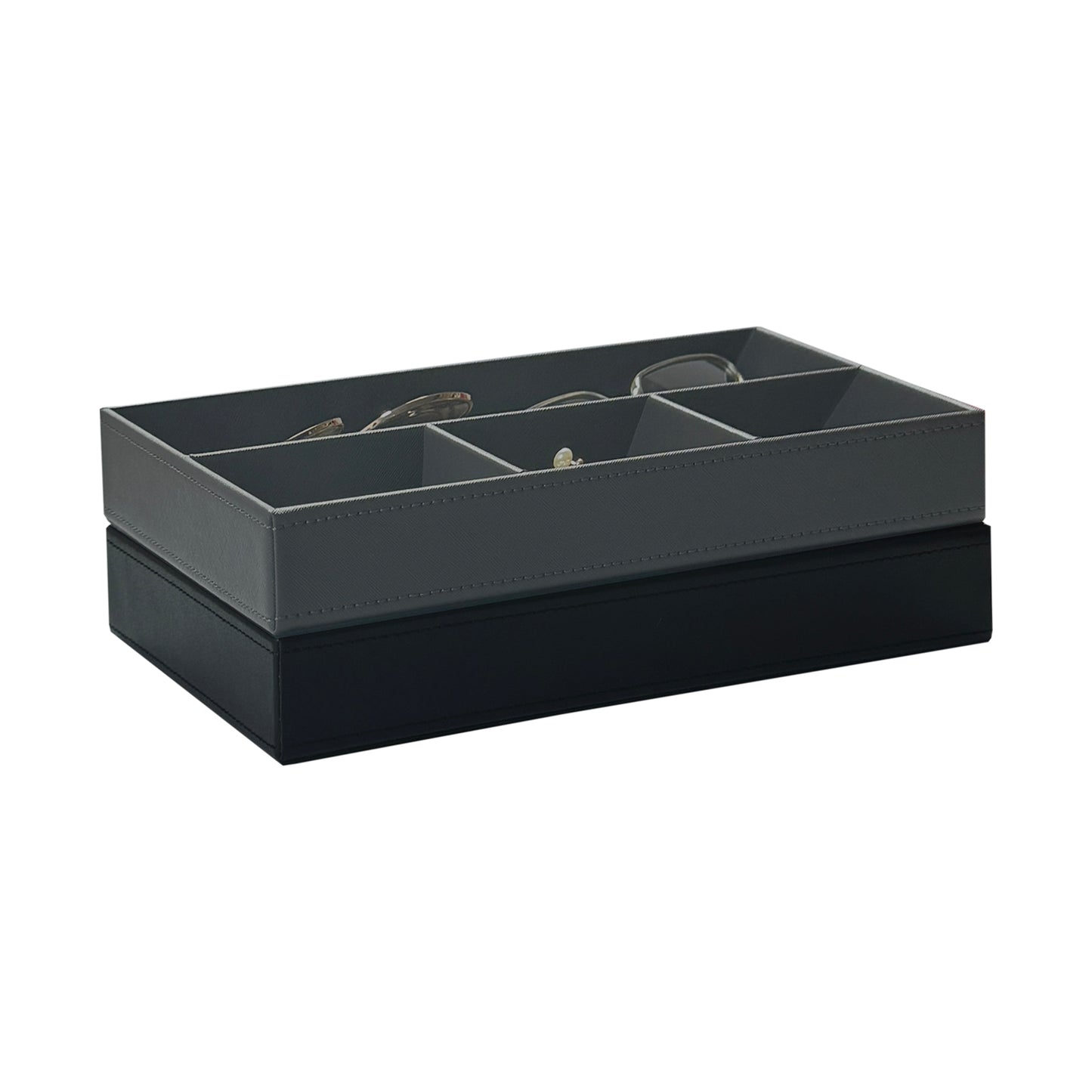 UnionBasic 4-Slot Flat Tray Desk Organizer