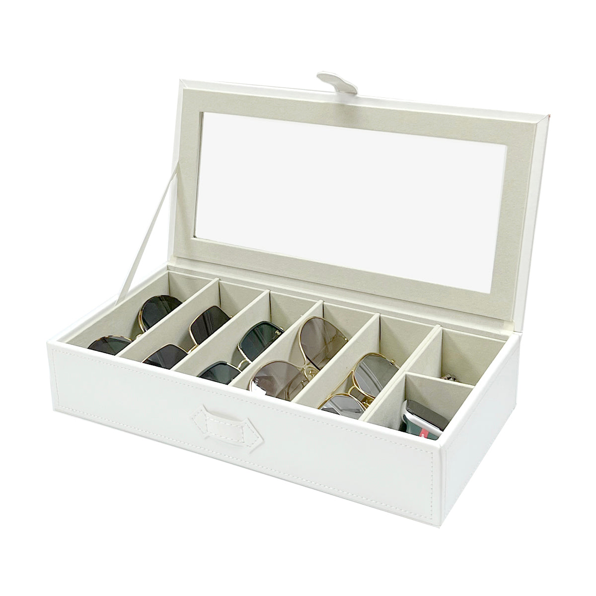 UnionPlus Multiple Sunglasses Organizer Collector, 5 Slots for Sunglasses and 2 Small Slots for Accessories