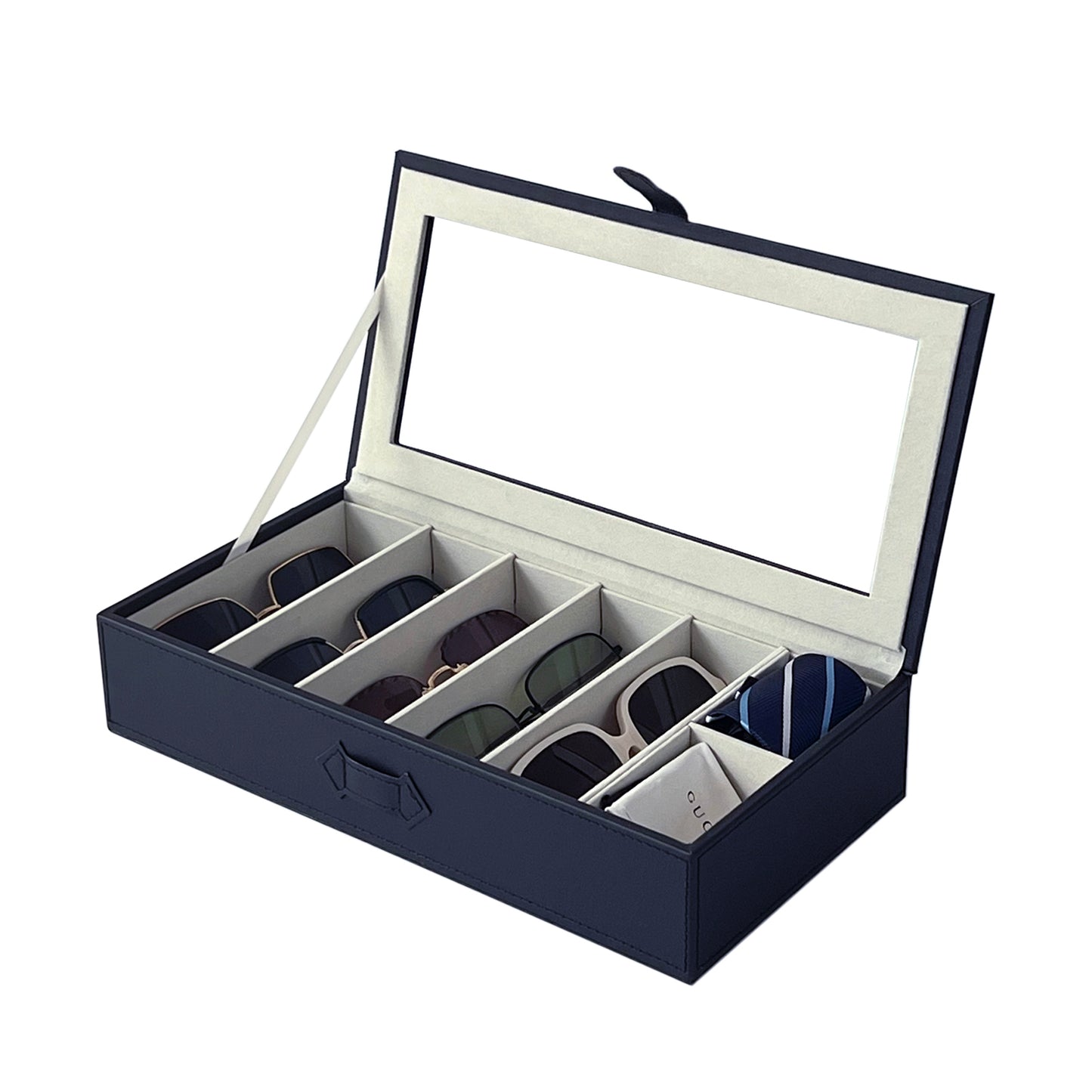 UnionPlus Multiple Sunglasses Organizer Collector, 5 Slots for Sunglasses and 2 Small Slots for Accessories