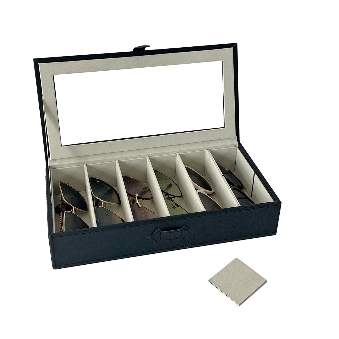 UnionPlus Multiple Sunglasses Organizer Collector, 5 Slots for Sunglasses and 2 Small Slots for Accessories