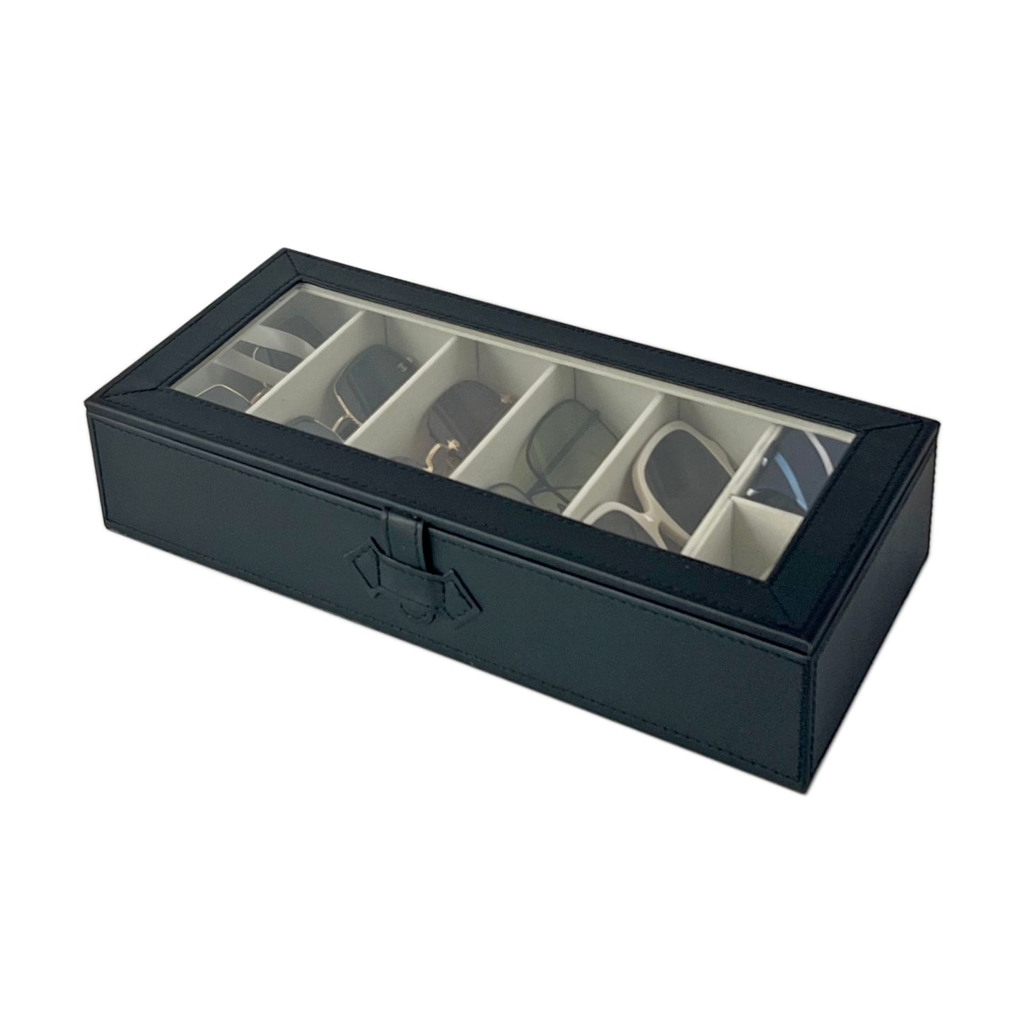 UnionPlus Multiple Sunglasses Organizer Collector, 5 Slots for Sunglasses and 2 Small Slots for Accessories